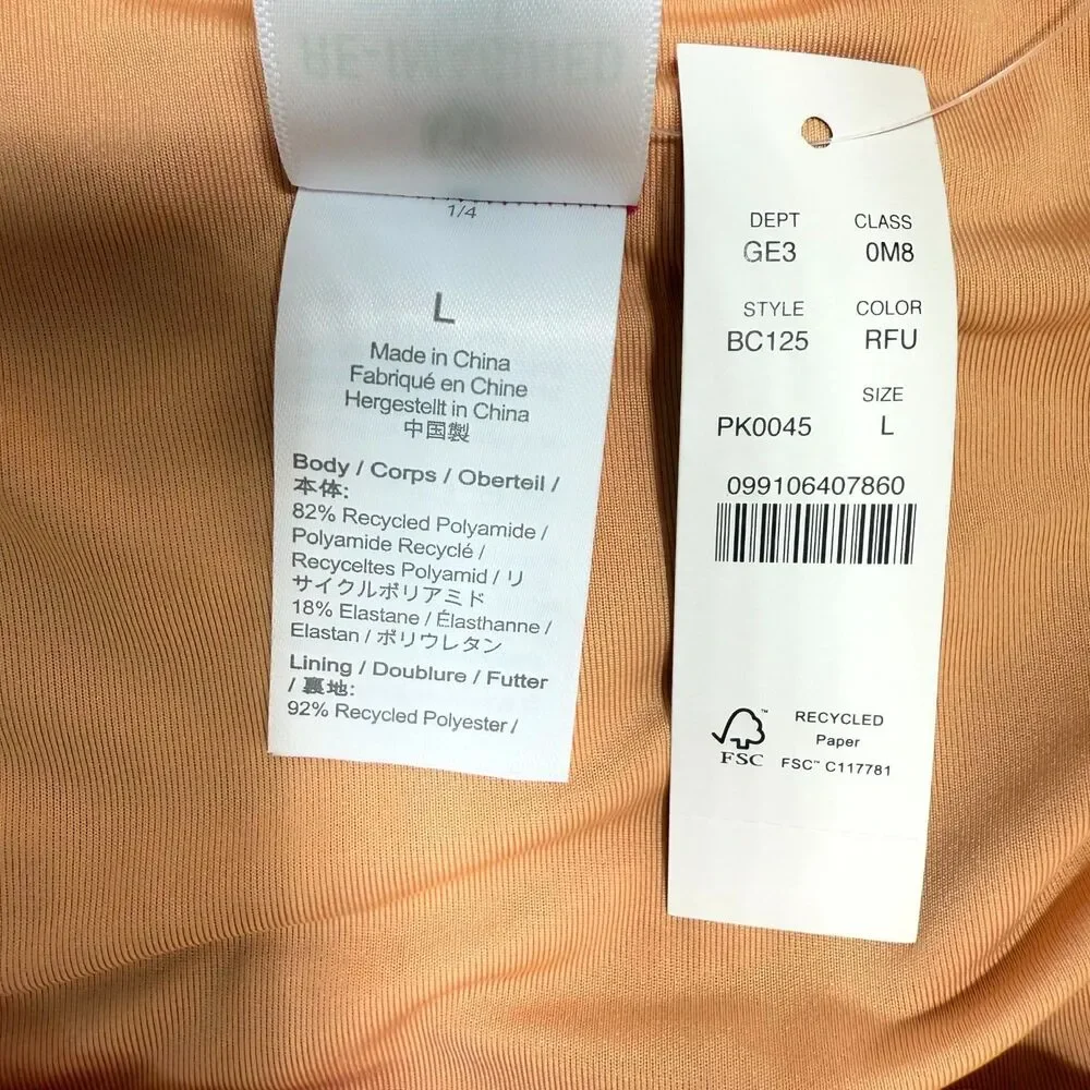 J.Crew High Rise Bikini Bottom Bathing suit Pink Ladies Size‎ L NEW BC125 RFU